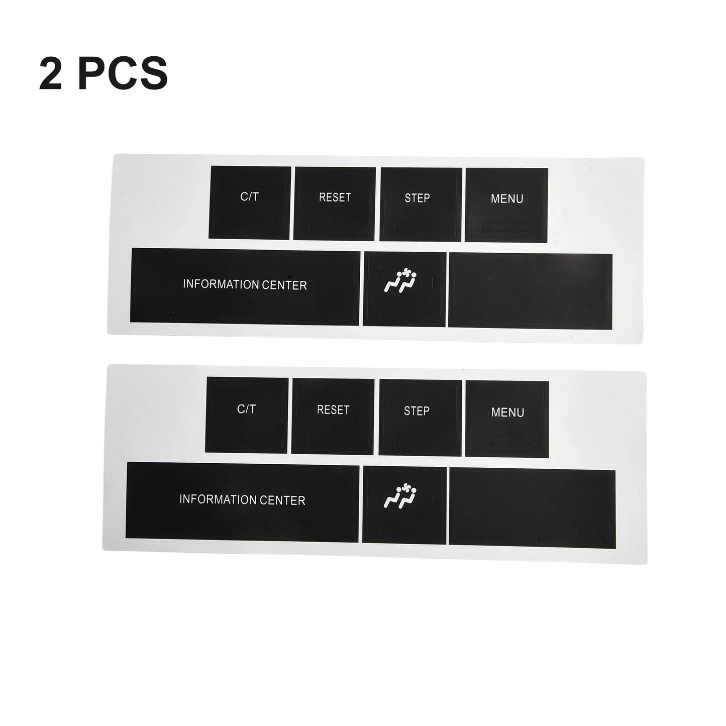 DASH Control Button Sticker in Black Vinyl for CHRYSLER and JEEP