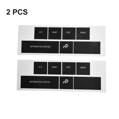 DASH Control Button Sticker in Black Vinyl for CHRYSLER and JEEP