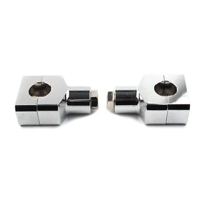 1" Motorcycle Handlebar Risers Clamp Mounts for Harley Fatboy