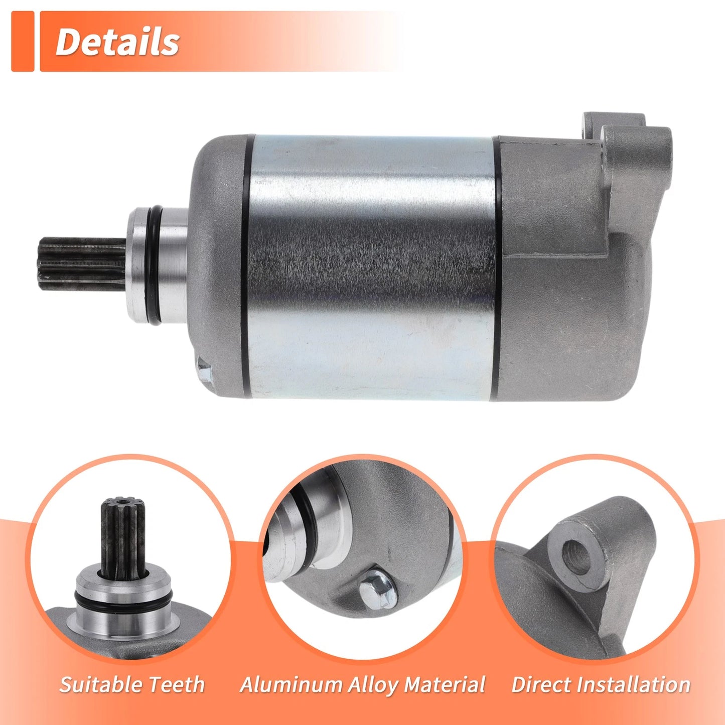 Starter Motor No. 3084981 for Polaris ATP 330 4x4 (2004–2005)