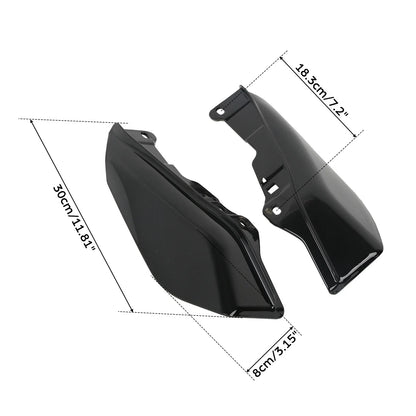 Black Mid-Frame Air Deflectors for Harley Touring Road Street Glide (2009-2023)