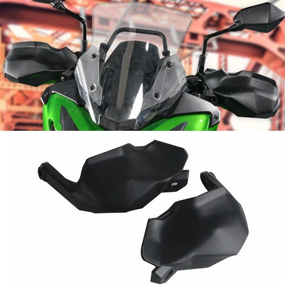 Black Hand Guards Protector Mount Kit for Kawasaki Versys 650 (2022-2024)