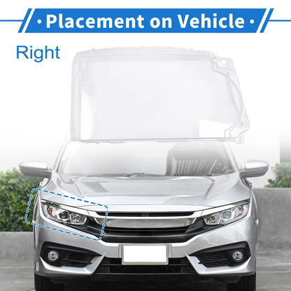 1 Pcs Front Right Headlight Lens Cover for Land Rover Discovery 4 (10-13)