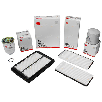 Oil Air Fuel Cabin Filter Kit for Navara D40 (2005–2015)