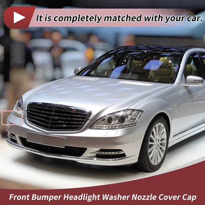 Front Right Washer Nozzle Cover Cap for Mercedes-Benz S350 (2012–2013) White