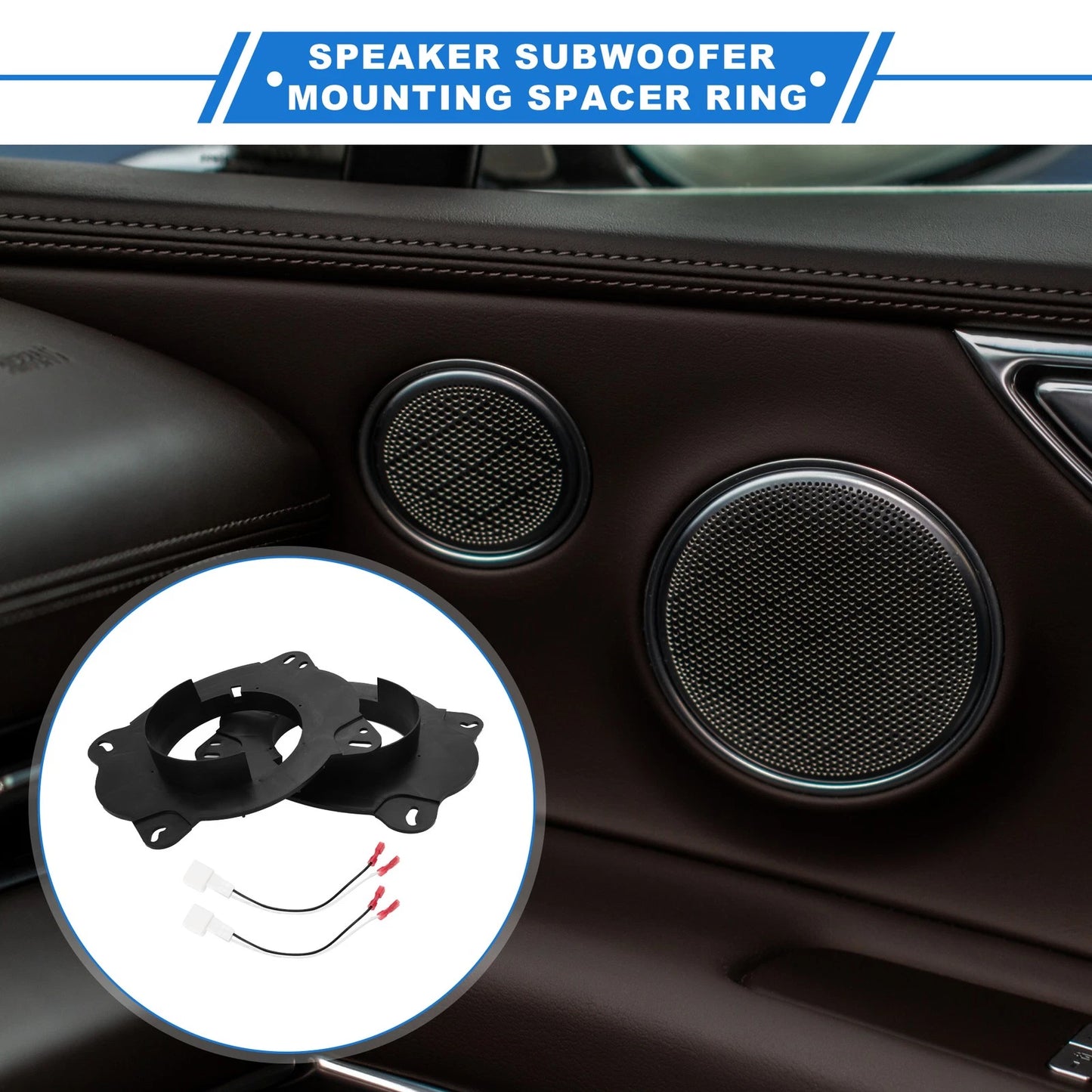 Set of 2 Speaker Spacer Rings for Toyota Camry (6.5")