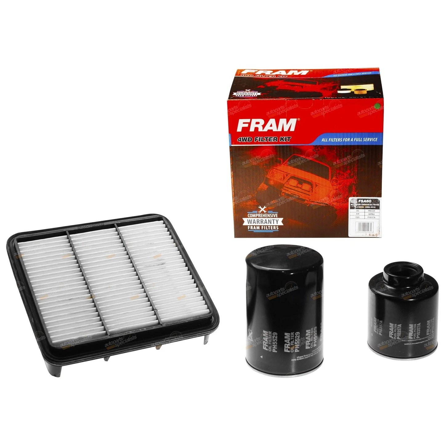 Oil Air Fuel Filter Service Kit for Mitsubishi Triton (2006–2009)