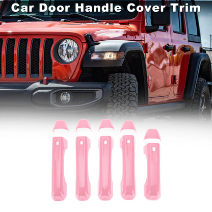 Set of 1 Door Handle Cover Trim for Jeep Wrangler JL (2018–2023) Pink