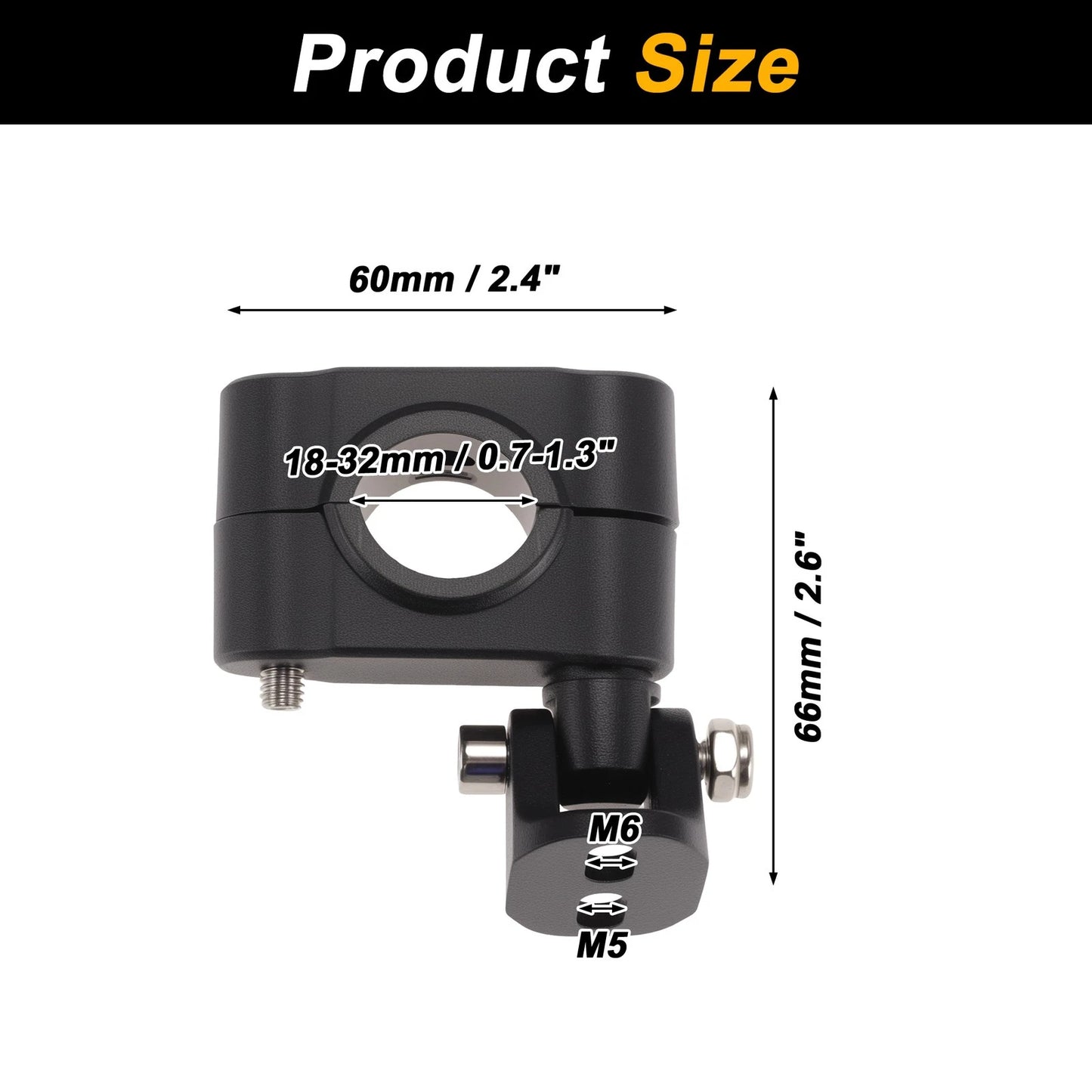 Light Bar Mounting Bracket for Motorcycle (1 Pair)