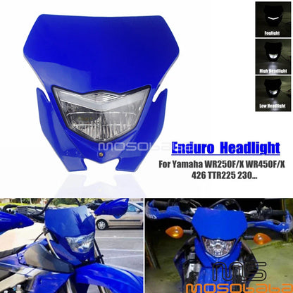 LED Headlight for Yamaha WR250F WR450R WR426F YZ125F TTR230 TTR110 (2001-2023)