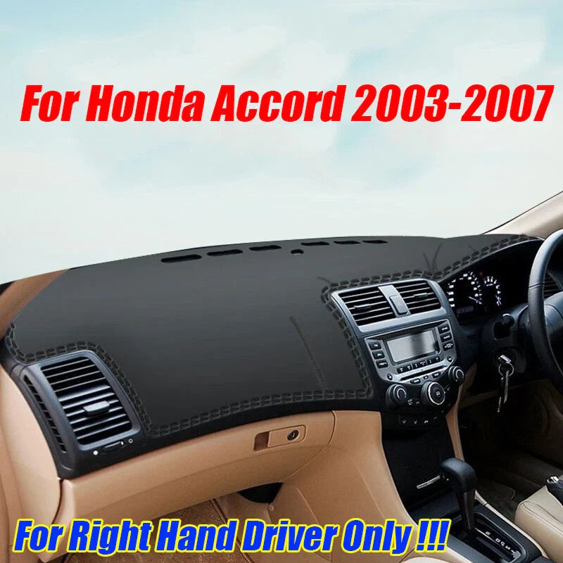 RHD Leather Dashboard Cover Dash Protector Pad Mat for Honda Accord (2003–2007)