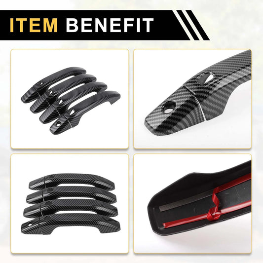 4pcs Exterior Door Handle Covers for Chevrolet Silverado 1500 (2014-2024)