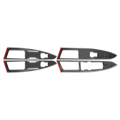 Carbon Fiber Window Lift Panel Switch Cover for Ford Fusion Mondeo (13-17)