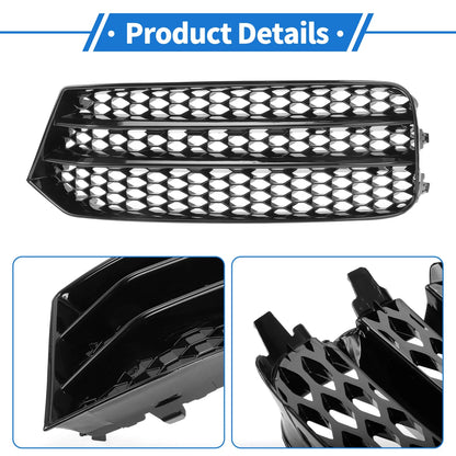 1pc Fog Light Grill for Audi A1 (No. 8XA807681B, Honeycomb Black)