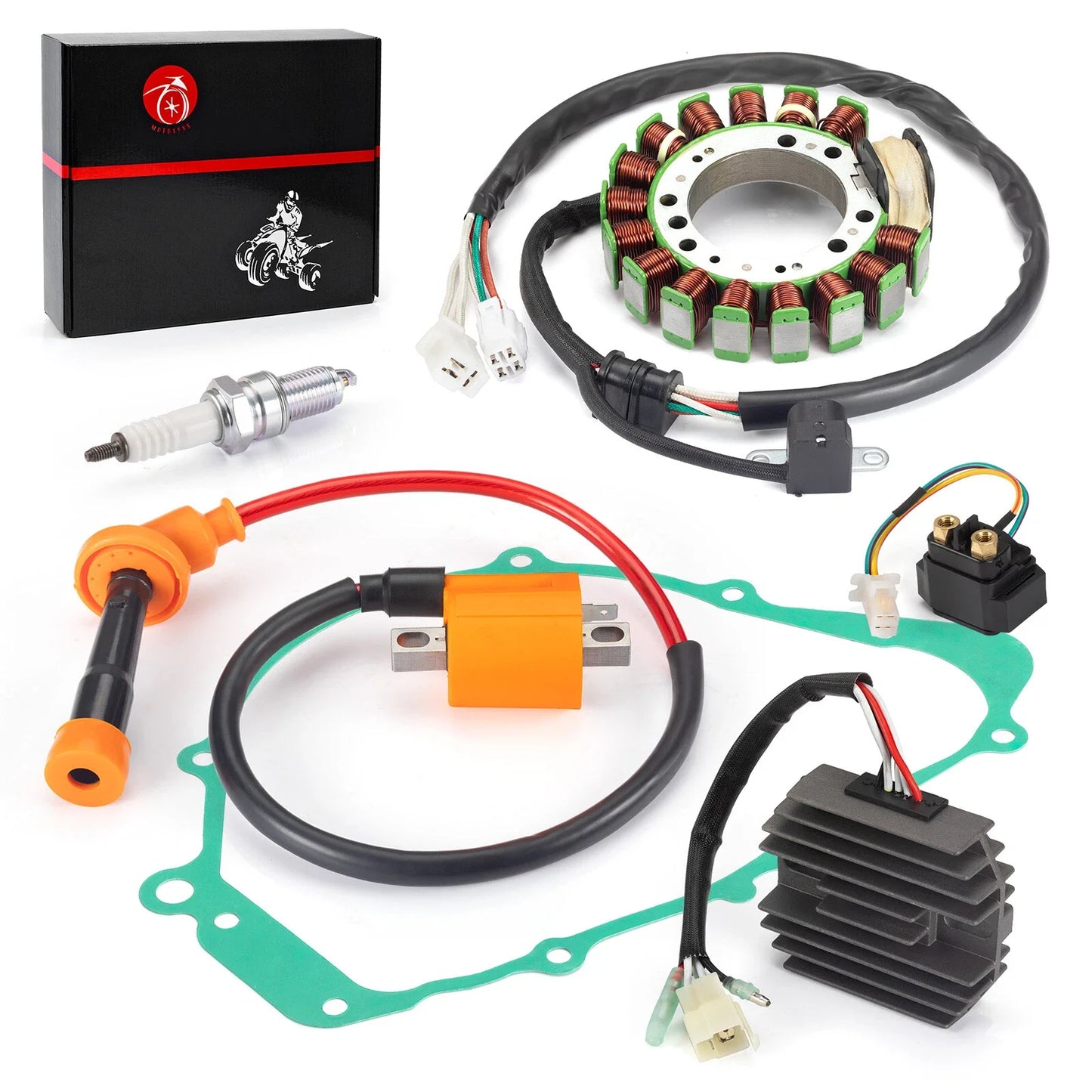 Stator & Rectifier with Ignition Coil for Yamaha Grizzly 600 (1998–2007)