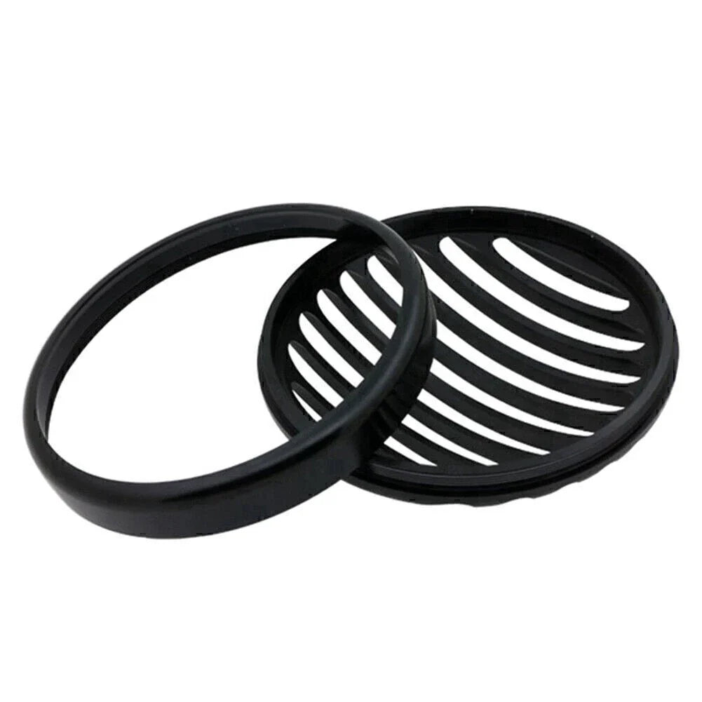 CNC Shallow Cut Headlight Grill Cover for Bobber Motorcycles