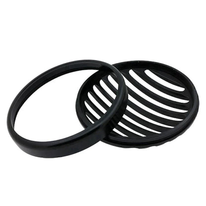 CNC Shallow Cut Headlight Grill Cover for Bobber Motorcycles