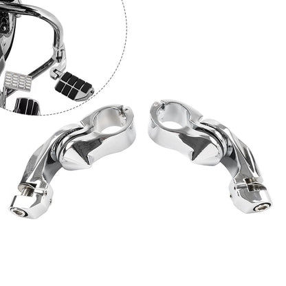 1-1/4 Highway Engine Guard Short Angled Foot Pegs for Harley Iron XL 883 (2011–2023)