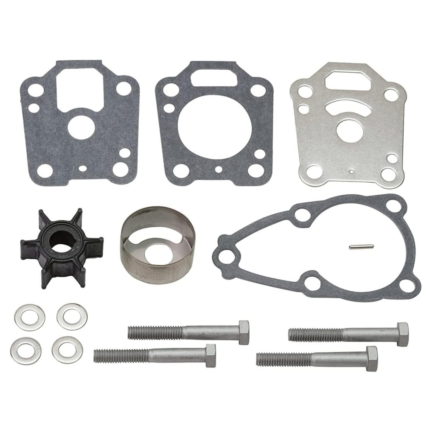 Water Pump Impeller Repair Kit for Tohatsu 4 HP 5 HP 6 HP (4-Stroke)