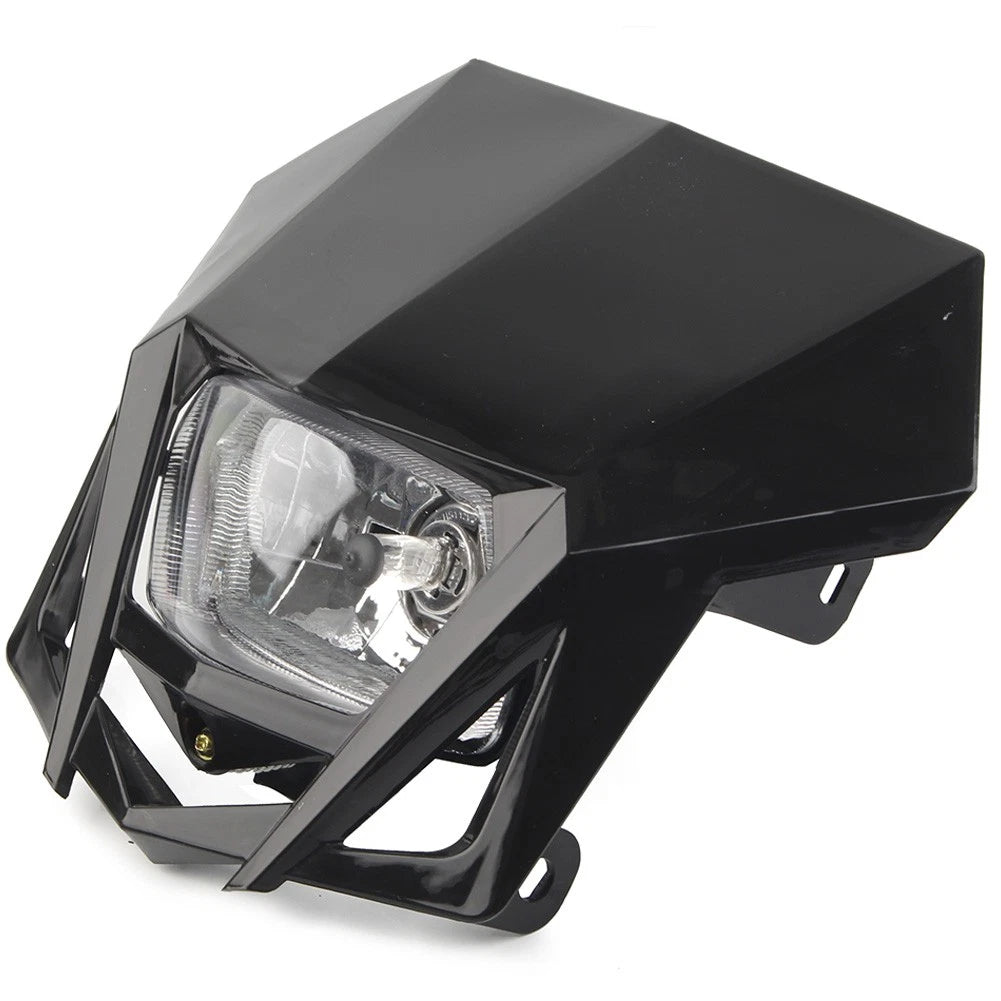 Front Headlight Lamp for Kawasaki KLX (2002–2023) & Yamaha (2002–2023) Black