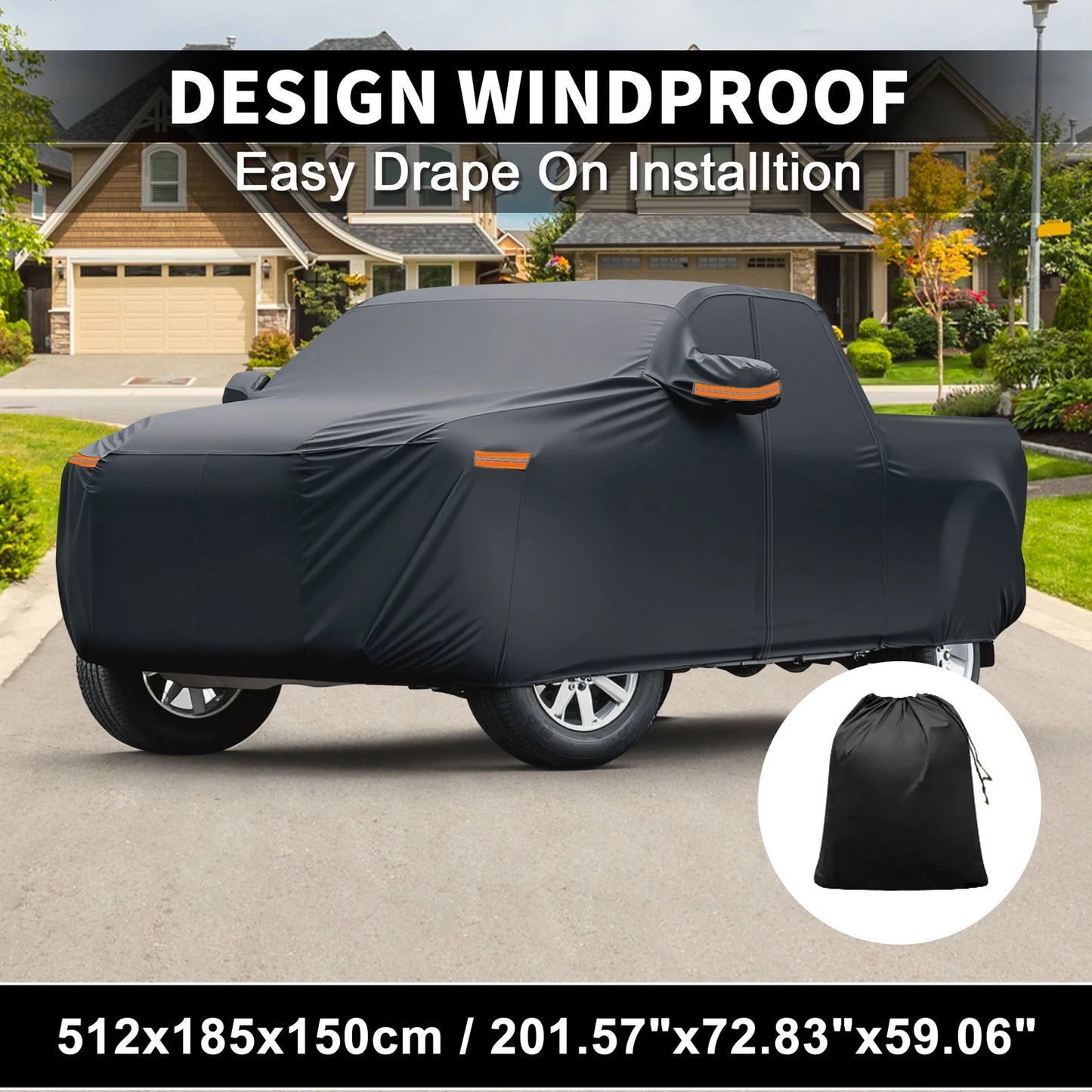 Waterproof 210D-PU Car Cover for Ford Maverick (2022–2023)