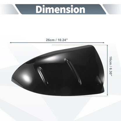 Gloss Black Rearview Mirror Cover Caps for Mercedes-Benz C S Class (2015-2023)