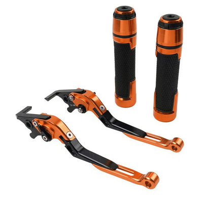 Orange Extendable Brake Clutch Levers Grip Set for Speed Twin (2019-2023)