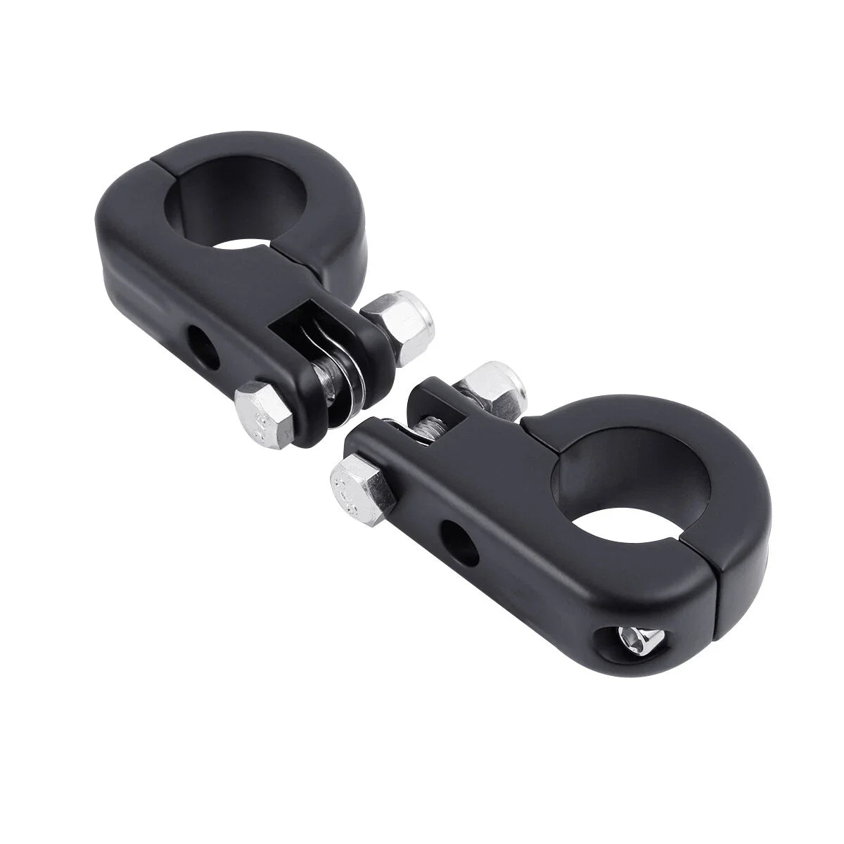 Matte Black 1.25" Highway Bar Footpegs for Harley Sportster XL 883 1200 (2004-2023)