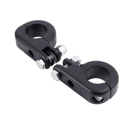 Matte Black 1.25" Highway Bar Footpegs for Harley Sportster XL 883 1200 (2004-2023)