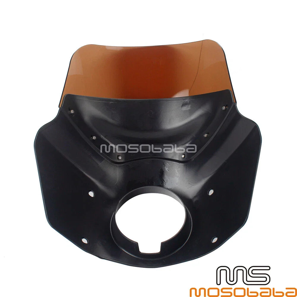Front Headlight Fairing + Smoke Windscreen for Harley Dyna Street Bob (2006-2023)
