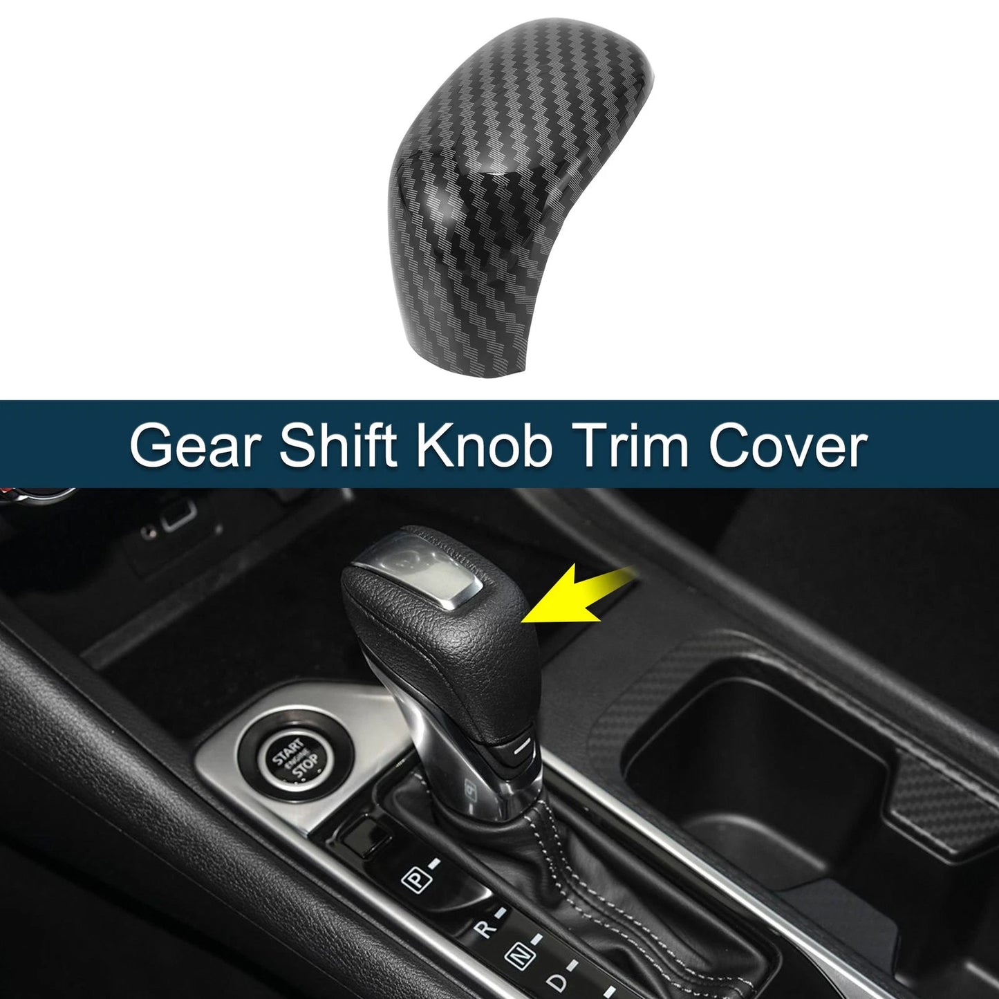 Gear Shift Knob Cover Sticker for Nissan Sentra Altima Versa (2020–2024)