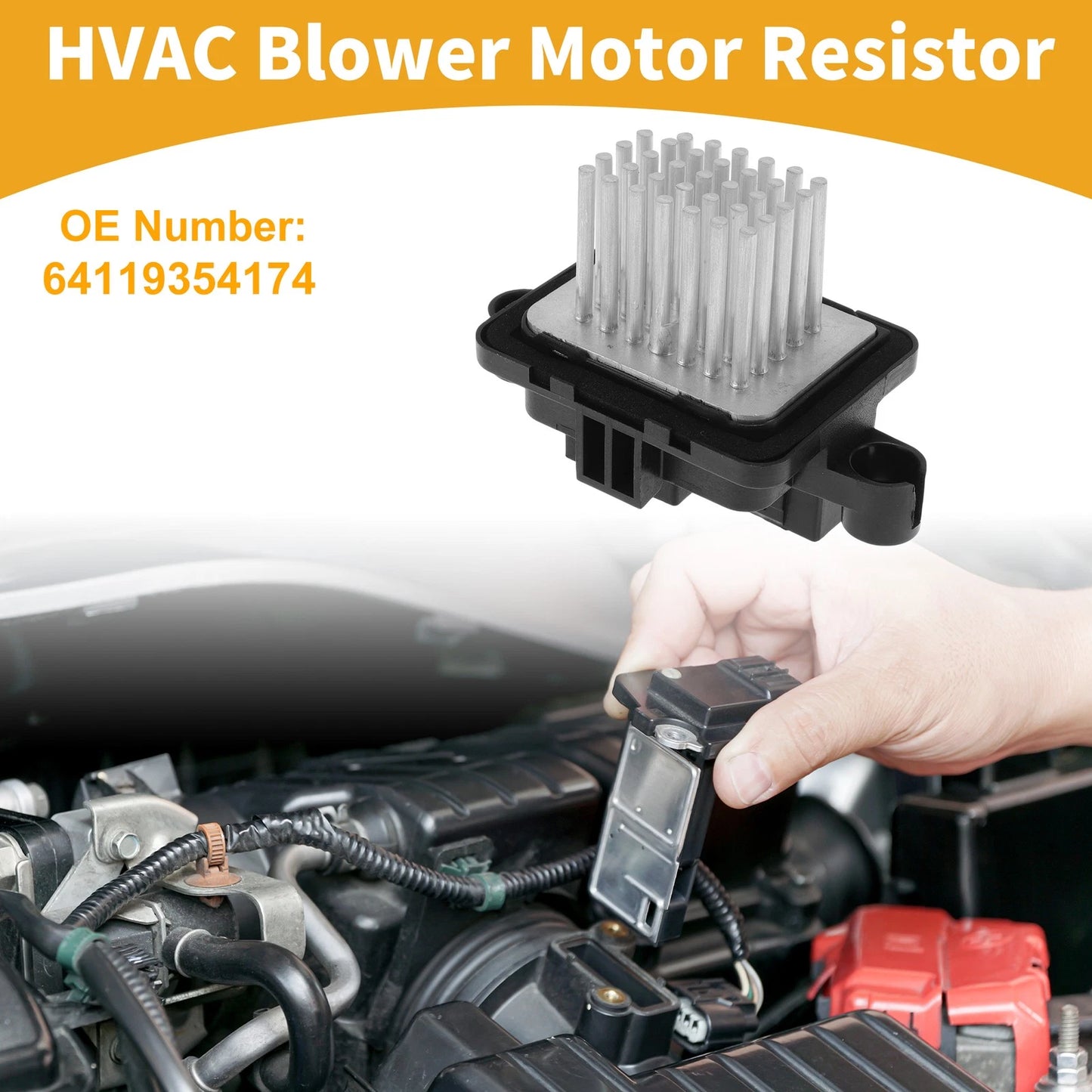 Blower Motor Resistor No. 64119354174 for BMW F90 (2016–2021)