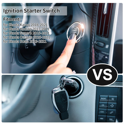 Engine Start Stop Button for Skoda Karoq (2018–2021) No. 3V0905217A/3V0905217