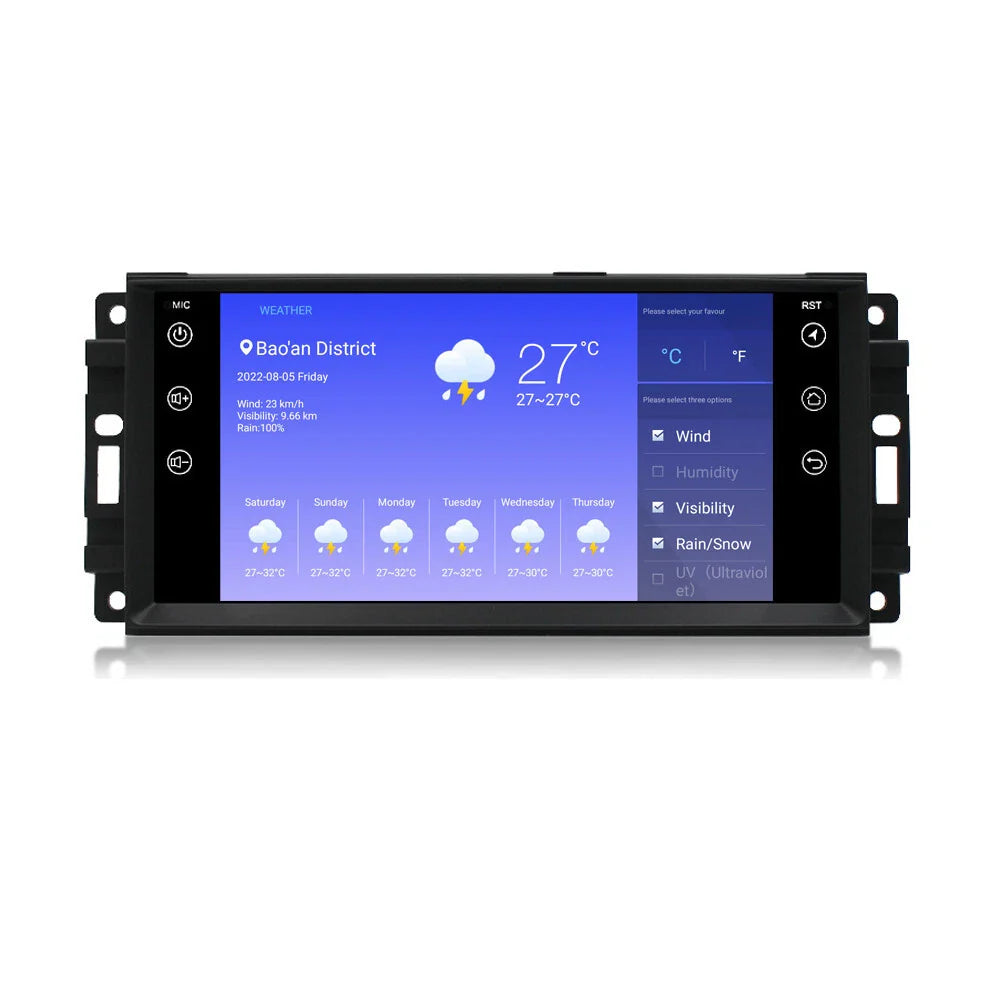 32G Android 12 4G Car Radio GPS Navigation for Dodge Avenger (2011–2014)