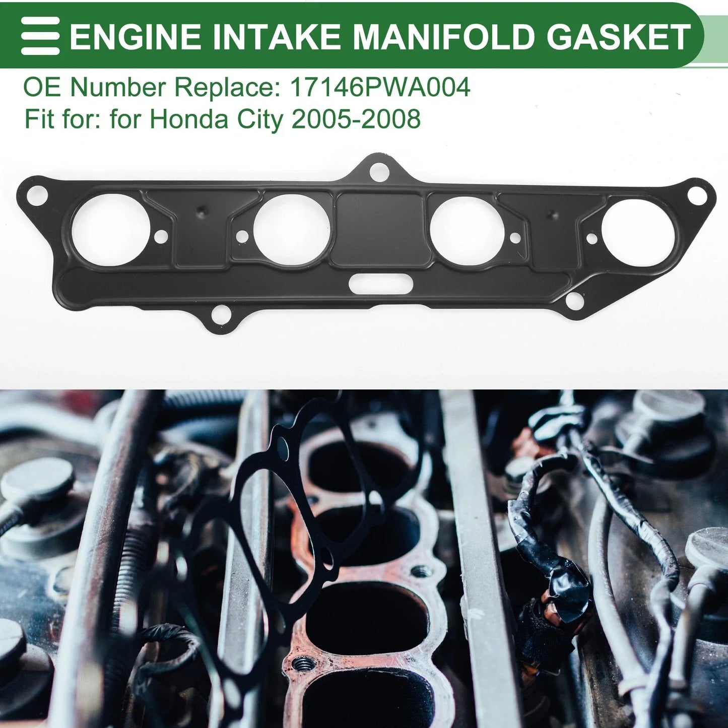 Engine Intake Manifold Gasket for Honda City (2005-2008)