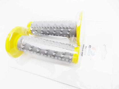 Yamaha YZ400F Forseti Yellow Grey Diamond Handlebar Grip Set