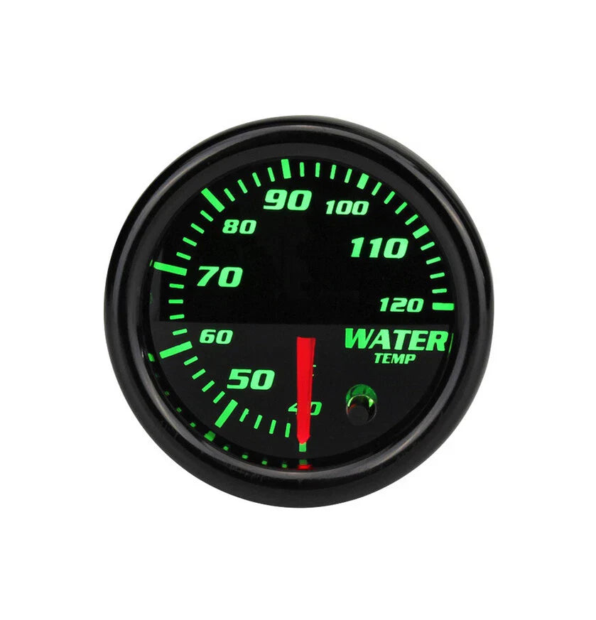2" 52mm 7 Color LED Water Coolant Temp Gauge + Sensor for Car