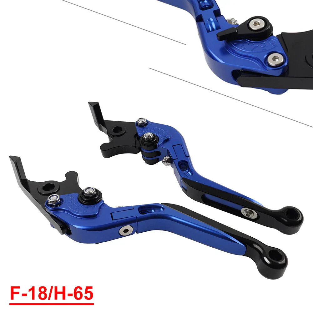 CNC Blue Extendable Brake Clutch Levers for Honda CBR650R CB650R/F (14-23)