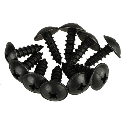 10 x Black Fender Liner Bracket Screws for Hyundai Kia