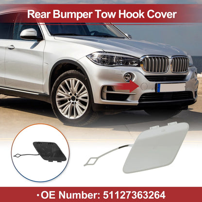 1 Pcs Rear Tow Hook Cover for BMW 428i White (2014 - 2016)