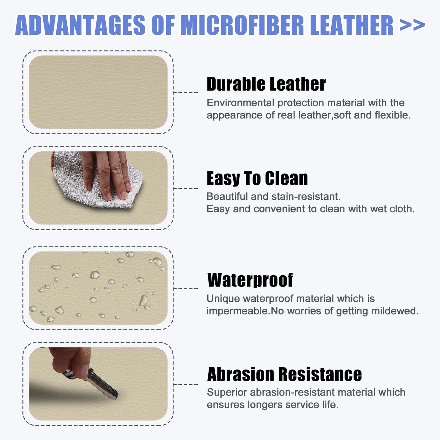 Center Console Lid Armrest Cover for Toyota Highlander (2014–2019) Faux Leather Beige