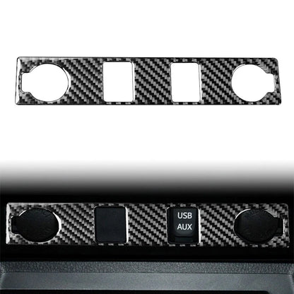 Cigar Lighter Panel Cover Trim for Toyota Tundra (2014–2021) - Carbon Fiber Look