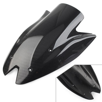 Windshield Windscreen Shield for Kawasaki Z1000 (2010–2013) ABS Carbon Fiber Black