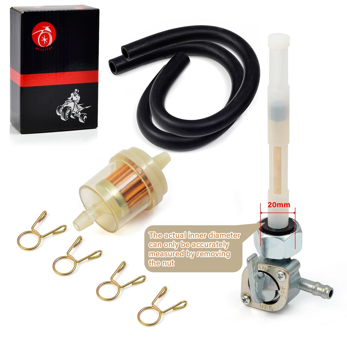Fuel Valve Petcock for Honda CB400F, CB550, CB750 (1975–1976)