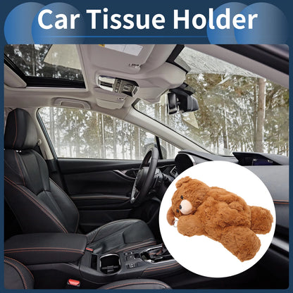 Tissue Holder for Car (Light Brown)
