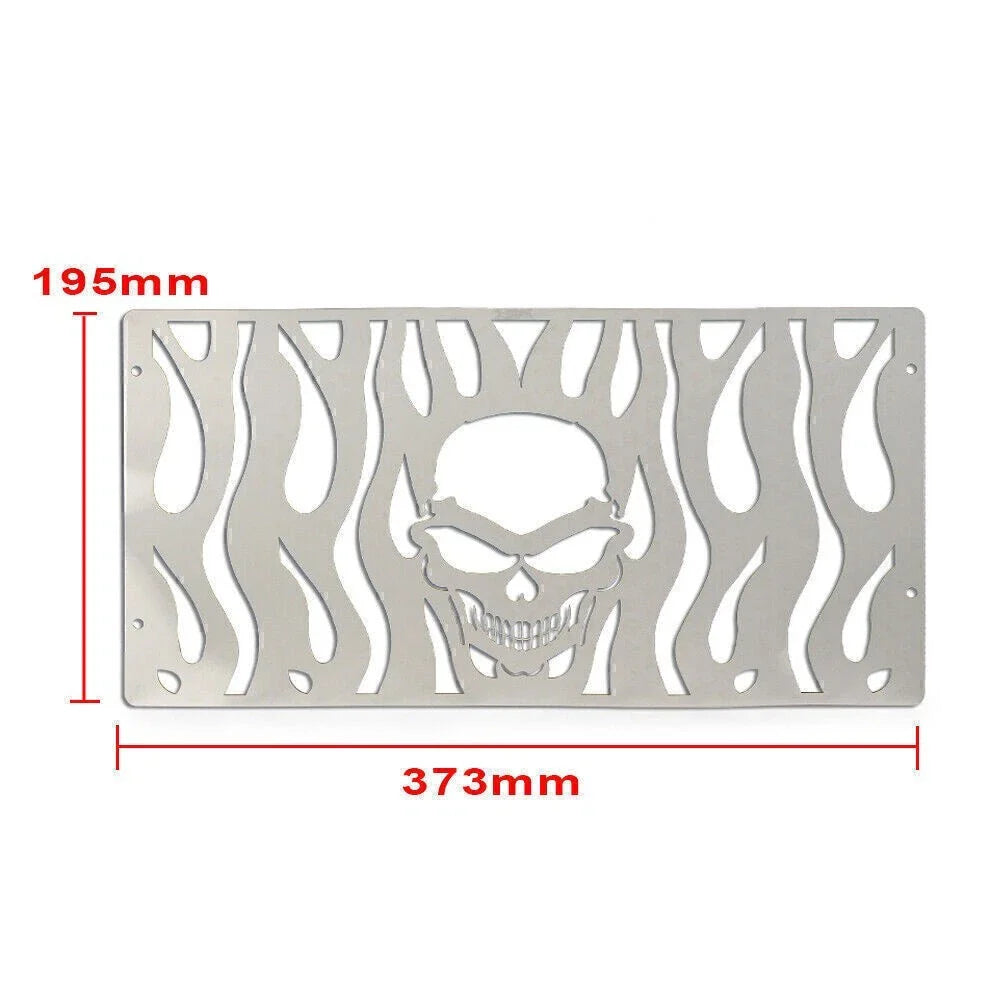 Skull Radiator Grill Guard Cover for Honda GL1500 (All Years) Stainless