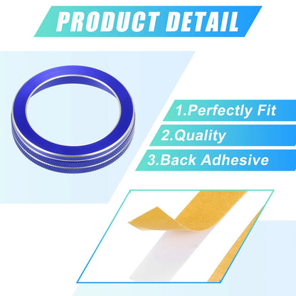 PRND Switch Knob Cover for Ford Explorer (2020–2022) Aluminum Alloy Blue