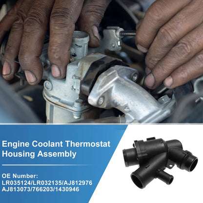 Engine Coolant Thermostat Housing Assembly No.LR035124 for Jaguar F-Type (2014)