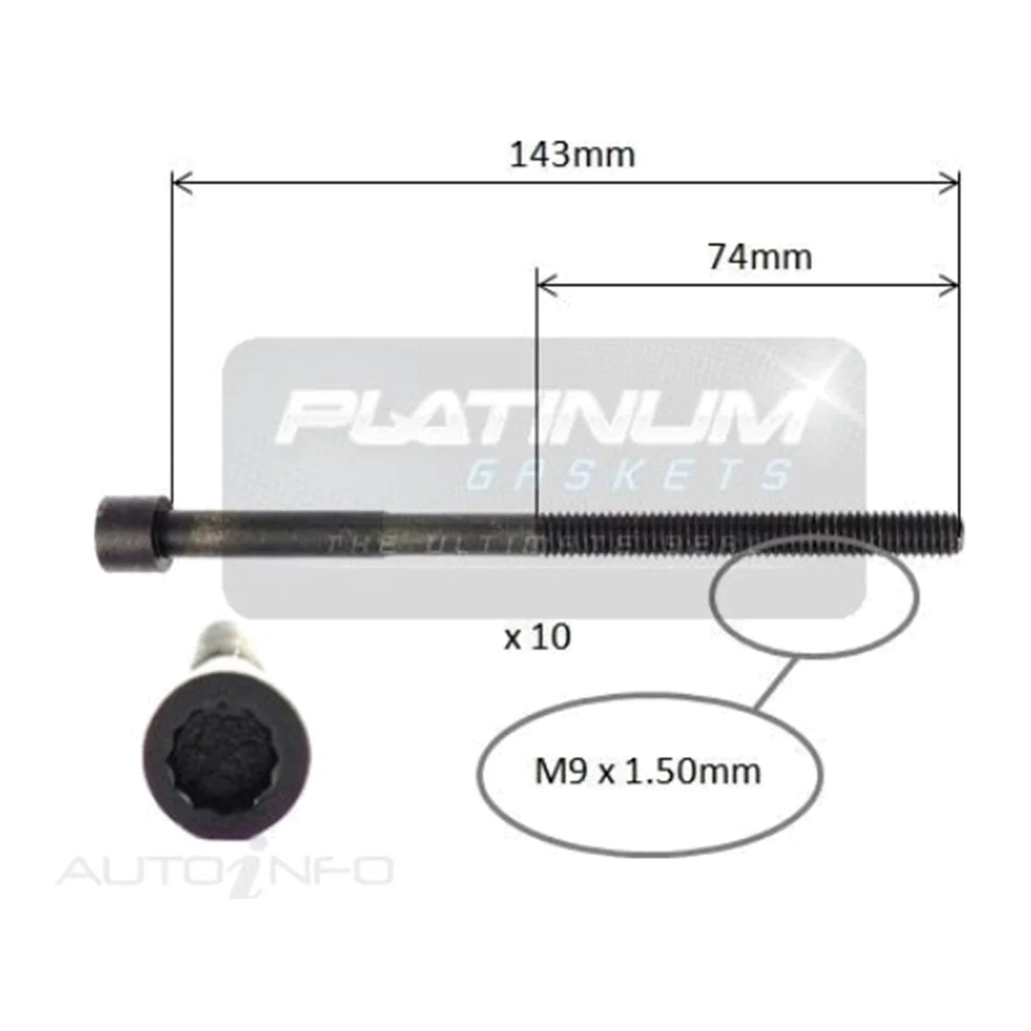 Cylinder Head Bolt Set for Toyota Yaris (2005–2019)