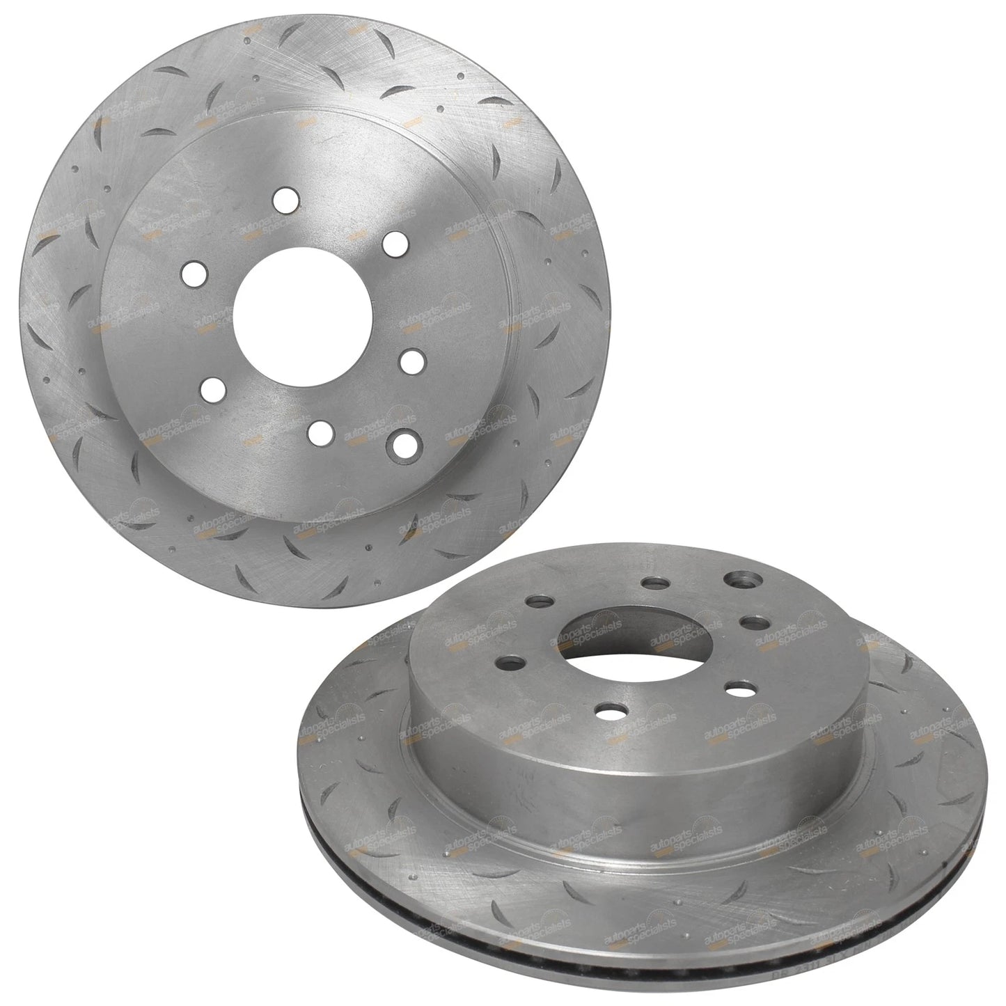 Dimple Drilled & Slotted Disc Brake Rotors for R51 Pathfinder (2005–2013)